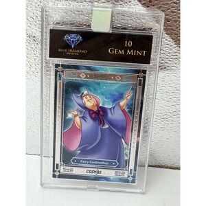Disney Fairy Godmother Cosmos Card Gem Mint 10 Blue Diamond Slab